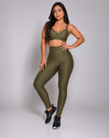 Conjunto Fitness Luxo Feminino – Top + Calça Legging Academia
