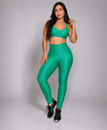 Conjunto Fitness Luxo Feminino – Top + Calça Legging Academia