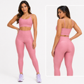 Conjunto Academia Feminino – Legging + Top Alta Compressão Zero Transparência