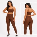 Conjunto Academia Feminino – Legging + Top Alta Compressão Zero Transparência
