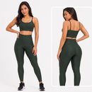 Conjunto Academia Feminino – Legging + Top Alta Compressão Zero Transparência
