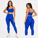 Conjunto Academia Feminino – Legging + Top Alta Compressão Zero Transparência