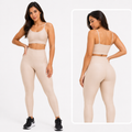 Conjunto Academia Feminino – Legging + Top Alta Compressão Zero Transparência