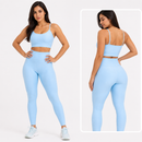 Conjunto Academia Feminino – Legging + Top Alta Compressão Zero Transparência