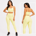 Conjunto Academia Feminino – Legging + Top Alta Compressão Zero Transparência