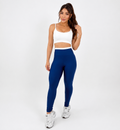 Conjunto Fitness Feminino – Legging + Top Bicolor com Bojo
