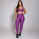 Conjunto Fitness Luxo Feminino – Top + Calça Legging Academia