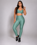 Conjunto Fitness Luxo Feminino – Top + Calça Legging Academia