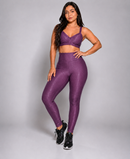 Conjunto Fitness Luxo Feminino – Top + Calça Legging Academia