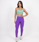 Conjunto Fitness Feminino – Legging + Top Bicolor com Bojo