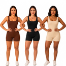 Kit 3 Macaquinhos Fitness Femininos – Ribana Canelada Premium Modeladora