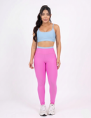 Conjunto Fitness Feminino – Legging + Top Bicolor com Bojo