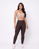 Conjunto Fitness Feminino – Legging + Top Bicolor com Bojo