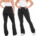 Calça Legging Flare Flanelada Leg Boca De Sino Bailarina Grossa Zero Transparência