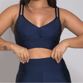Top Fitness Feminino Alcinha – Com Bojo Removível e Alta Sustentação