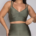 Top Fitness Feminino Alcinha – Com Bojo Removível e Alta Sustentação