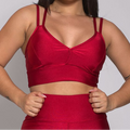 Top Fitness Feminino Alcinha – Com Bojo Removível e Alta Sustentação