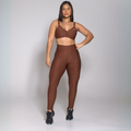 Conjunto Fitness Luxo Feminino – Top + Calça Legging Academia