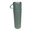Garrafa Térmica Inox 500ml com Copo Tampa – Água ou Café Quente & Frio Antivazamento