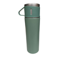 Garrafa Térmica Inox 500ml com Copo Tampa – Água ou Café Quente & Frio Antivazamento