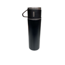 Garrafa Termica Inox 500ml Agua ou Cafe Quente & Frio Com Tampa Copinho Academia Escolar