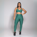 Conjunto Fitness Luxo Feminino – Top + Calça Legging Academia