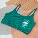 Cropped Top Alça Fina Feminino fitness Copa 2026 ESTHER BRAZIL