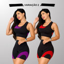 Kit 2 Conjuntos Fitness Femininos – Cintura Alta Modeladora Zero Transparência