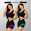 Kit 2 Conjuntos Fitness Femininos – Cintura Alta Modeladora Zero Transparência