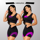 Kit 2 Conjuntos Fitness Femininos – Cintura Alta Modeladora Zero Transparência