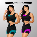 Kit 2 Conjuntos Fitness Femininos – Cintura Alta Modeladora Zero Transparência