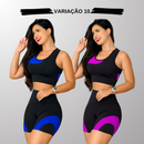 Kit 2 Conjuntos Fitness Femininos – Cintura Alta Modeladora Zero Transparência