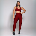 Conjunto Fitness Luxo Feminino – Top + Calça Legging Academia