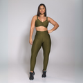 Conjunto Fitness Luxo Feminino – Top + Calça Legging Academia