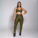Conjunto Fitness Luxo Feminino – Top + Calça Legging Academia