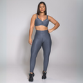 Conjunto Fitness Luxo Feminino – Top + Calça Legging Academia