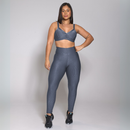 Conjunto Fitness Luxo Feminino – Top + Calça Legging Academia