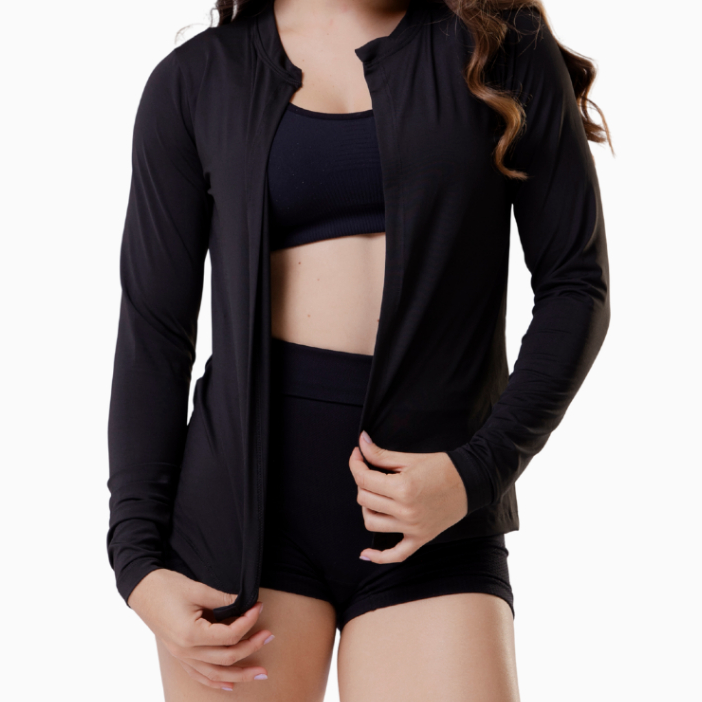 cardigan feminino casaco academia proteção uv casaquinho termico