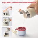 WATERSY 500ml Garrafa Térmica liso espacial Quente & Frio Com Isolamento Térmico
