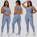 Macacão Fitness Feminino – Costas Abertas Modeladora em Suplex Premium