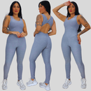Macacão Fitness Feminino – Costas Abertas Modeladora em Suplex Premium