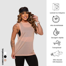 Regata Transparente de Tule Academia Feminina Regatão Blusa Moda Fitness