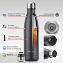 WATERSY 48h de frio copo água Garrafa térmica de aço inoxidável 500ml
