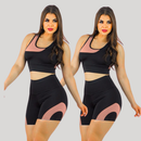 Kit 2 Conjuntos Fitness Femininos – Cintura Alta Modeladora Zero Transparência