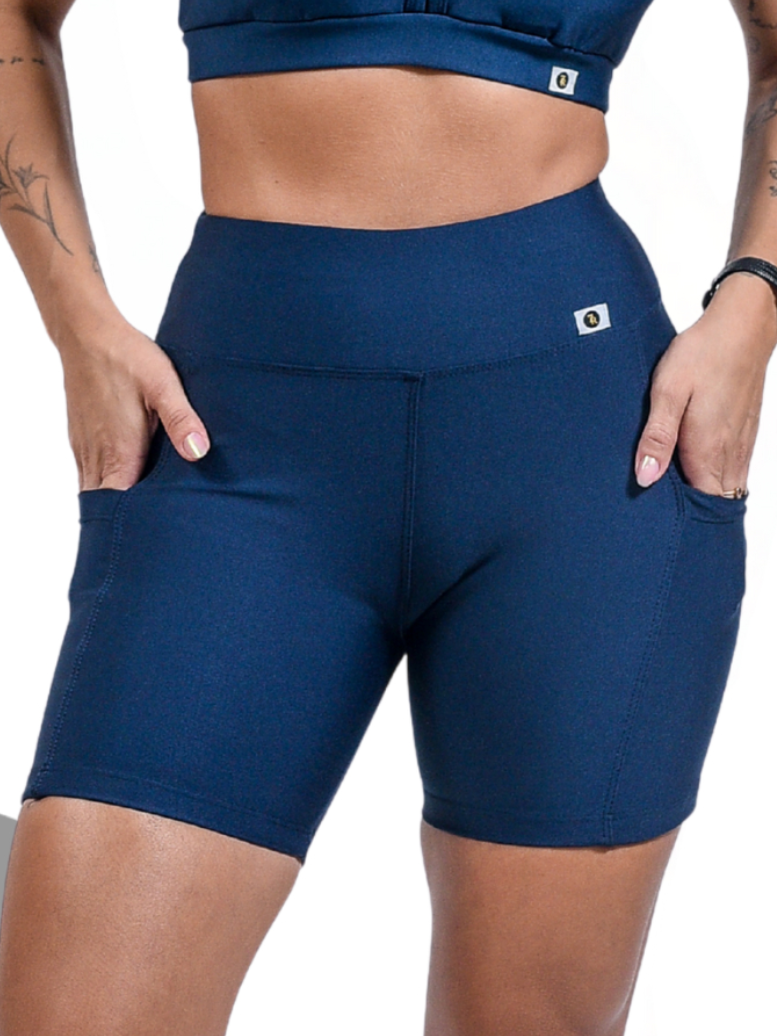 Bermuda Meia Coxa Feminina 7 Regras Suplex Power com Bolsos – Zero Transparência, compressão, dia
