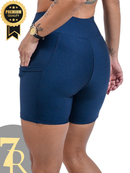 Bermuda Meia Coxa Feminina 7 Regras Suplex Power com Bolsos – Zero Transparência, compressão, dia