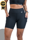 Bermuda Meia Coxa Feminina 7 Regras Suplex Power com Bolsos – Zero Transparência, compressão, dia