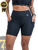 Bermuda Meia Coxa Feminina 7 Regras Suplex Power com Bolsos – Zero Transparência, compressão, dia