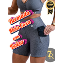 Bermuda Meia Coxa Feminina 7 Regras Suplex Power com Bolsos – Zero Transparência, compressão, dia