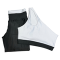 Conjunto Bicolor Academia Feminino – Top + Short Zero Transparência